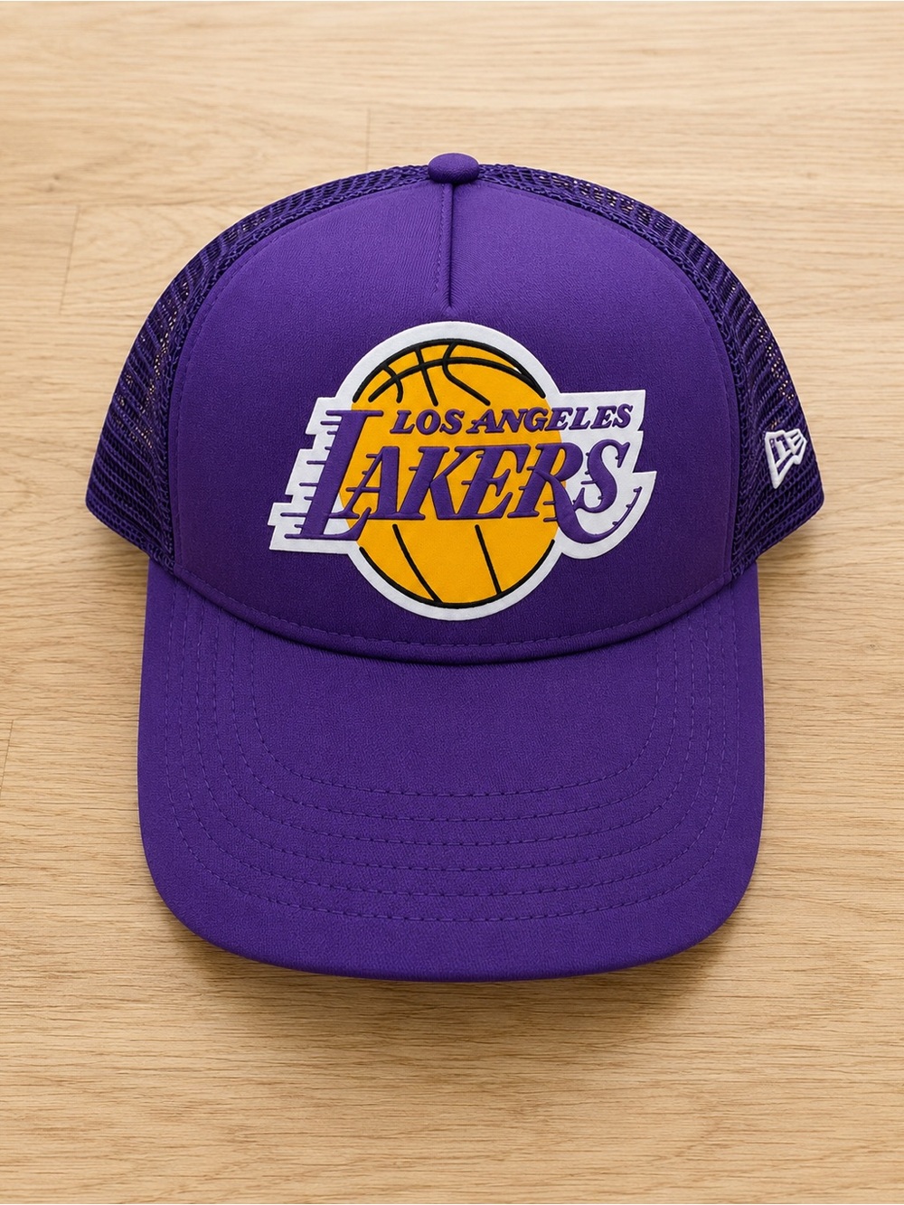 New Era Los Angeles Lakers Purple Mesh Trucker Cap